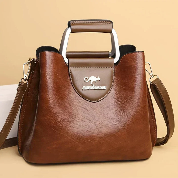 Isabella - Elegante Borsa a Secchiello in Pelle