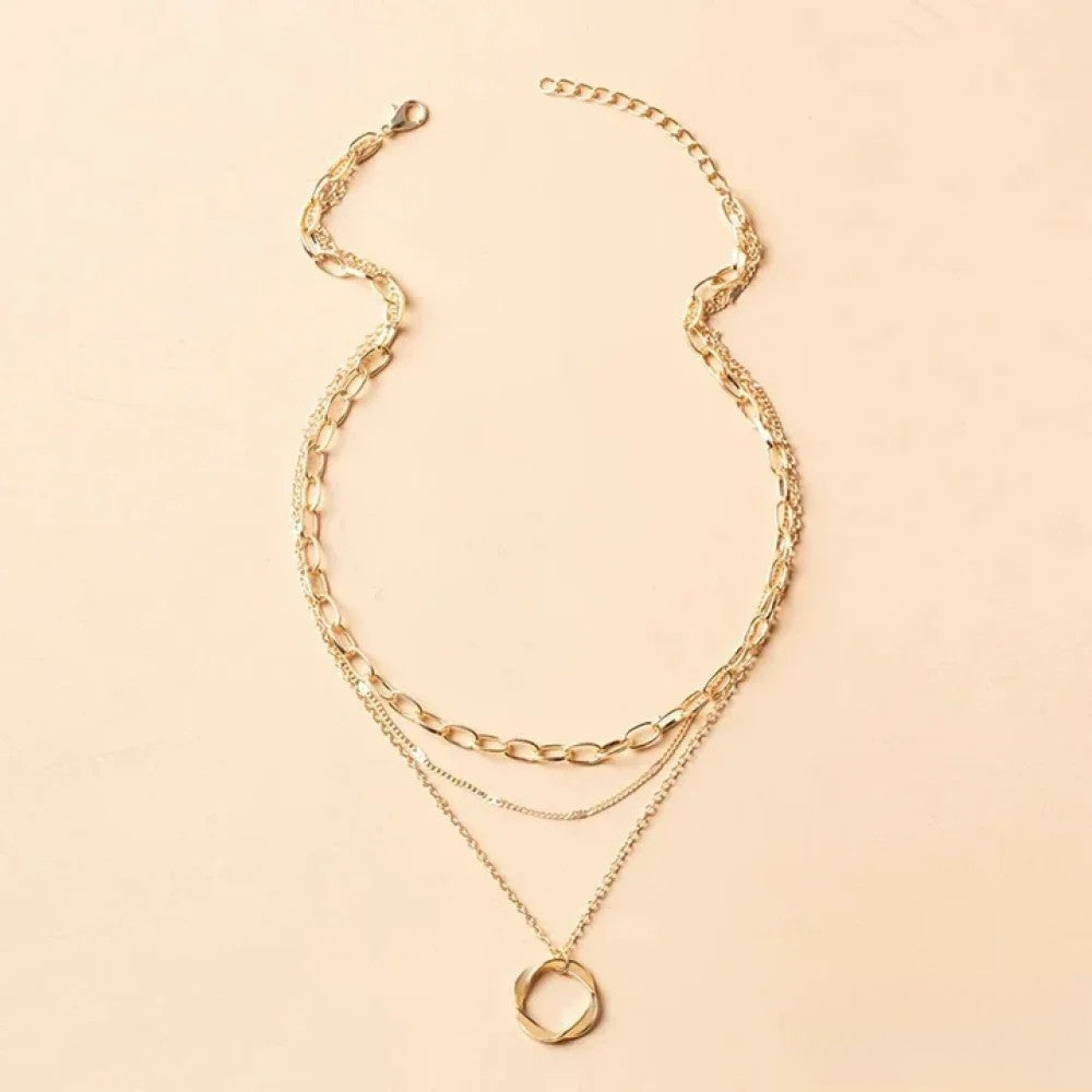 Avine – Collana Retro in Aspetto Oro