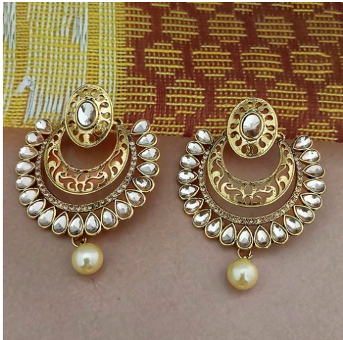Lunarei – Orecchini a goccia in cristallo curvato