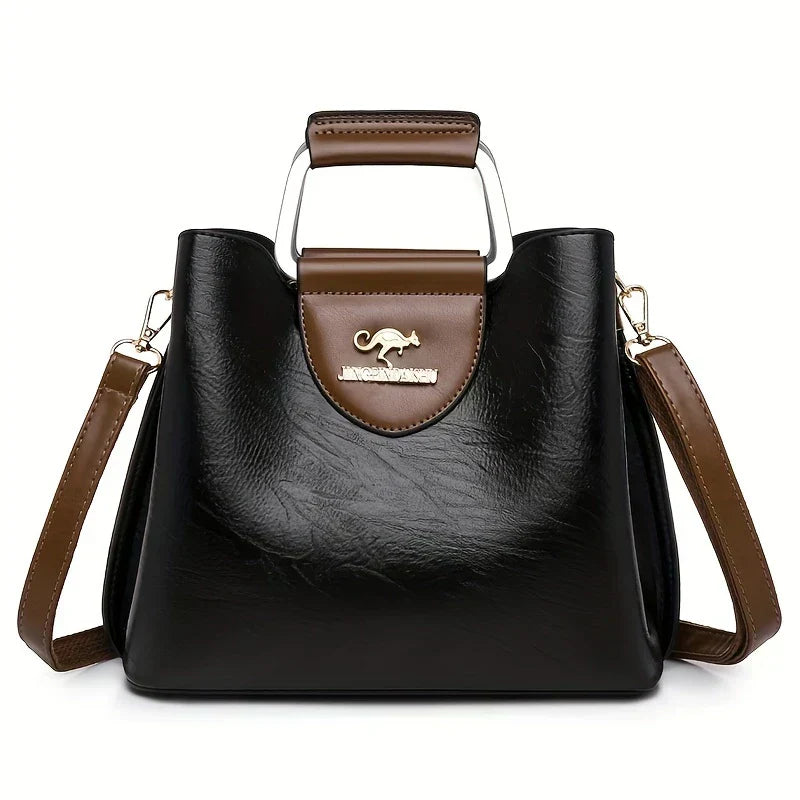 Isabella - Elegante Borsa a Secchiello in Pelle