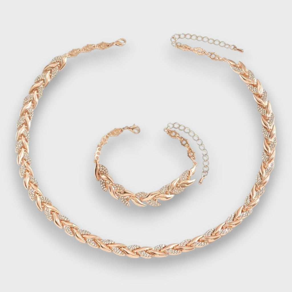 Naria – Set di Gioielli Eleganti con Strass a Coda di Pesce