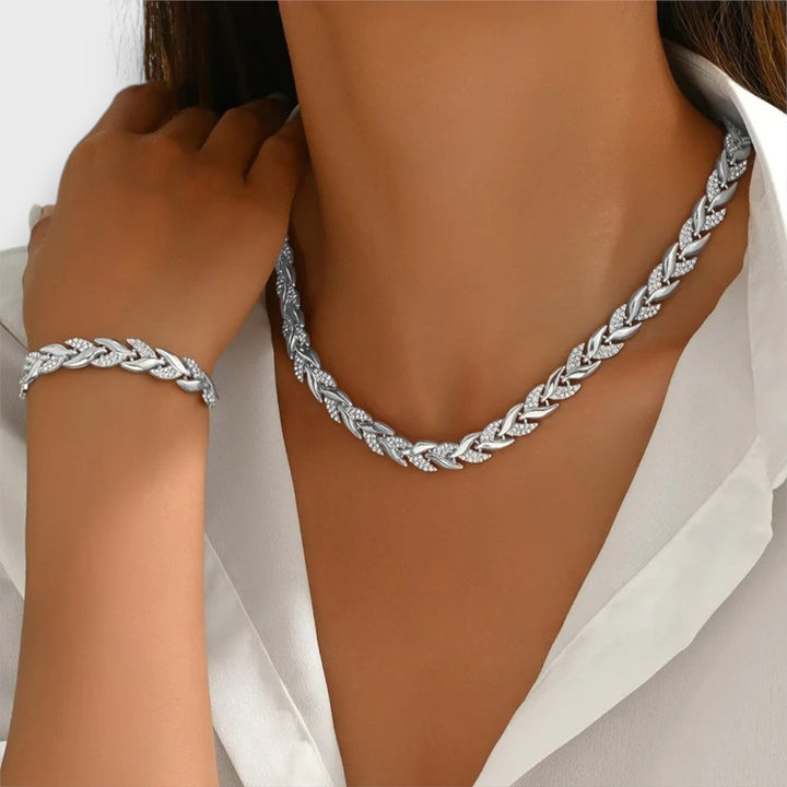 Naria – Set di Gioielli Eleganti con Strass a Coda di Pesce