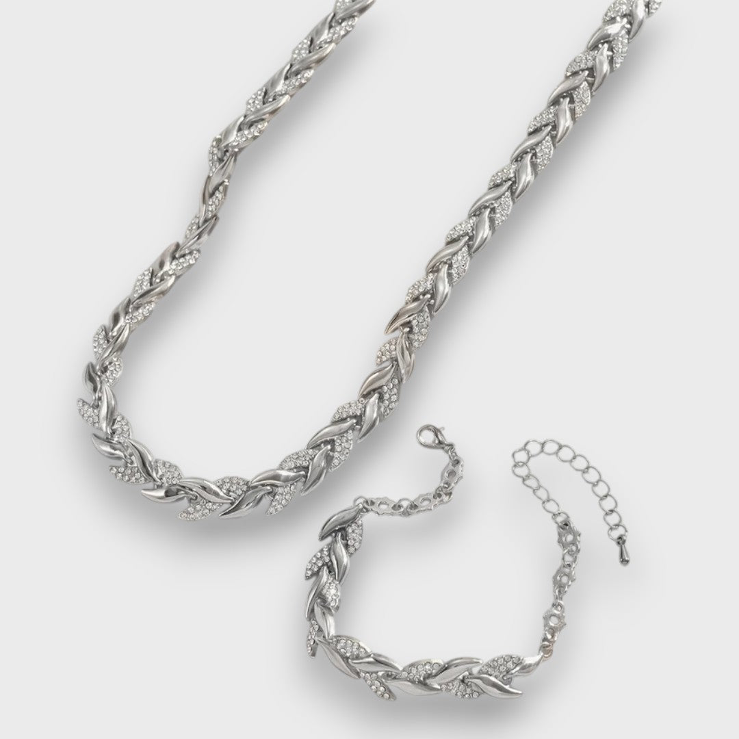 Naria – Set di Gioielli Eleganti con Strass a Coda di Pesce