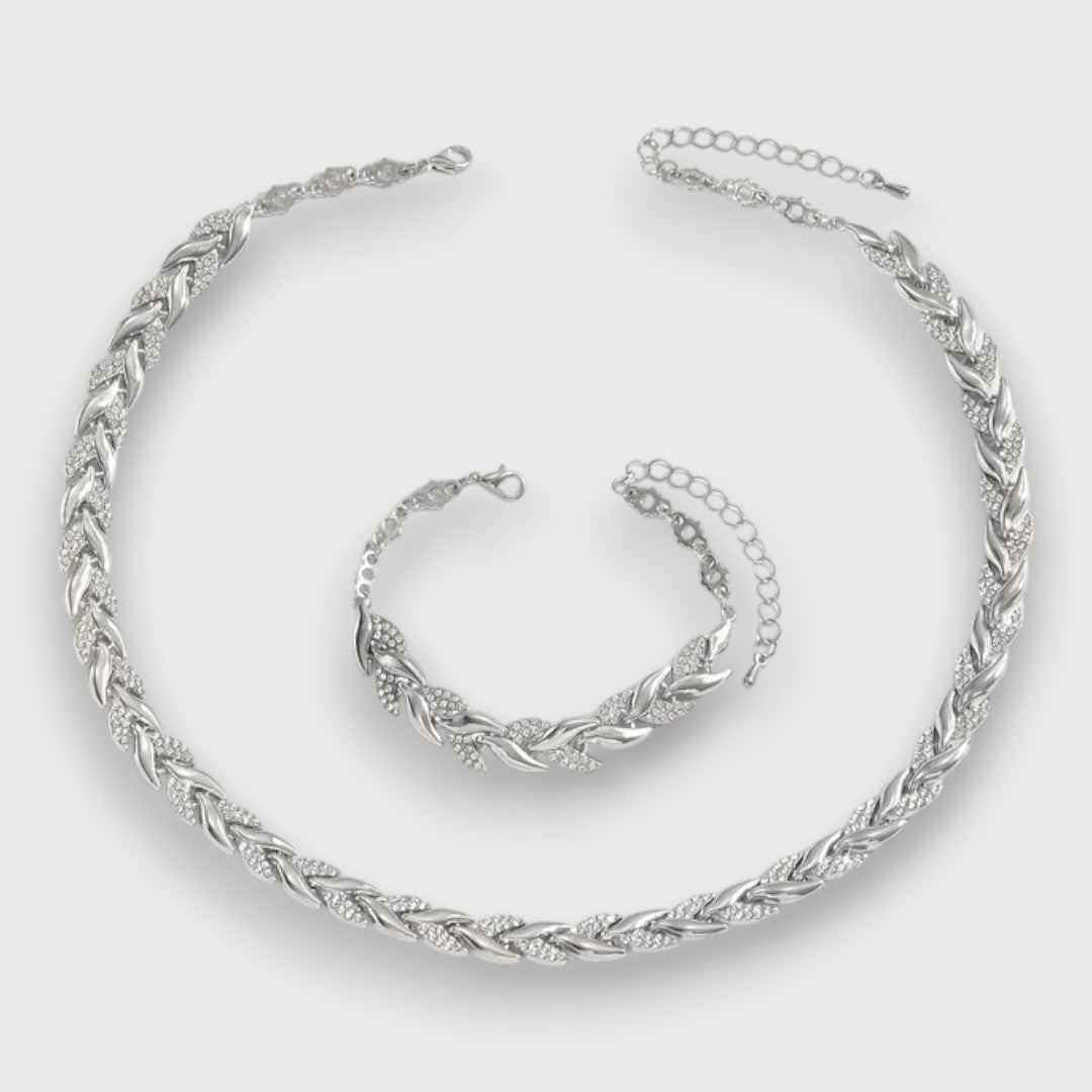 Naria – Set di Gioielli Eleganti con Strass a Coda di Pesce