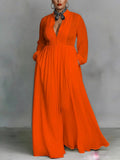 Celine | Abito Maxi con Bottoni Frontali