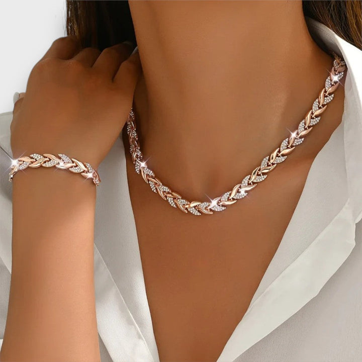 Naria – Set di Gioielli Eleganti con Strass a Coda di Pesce