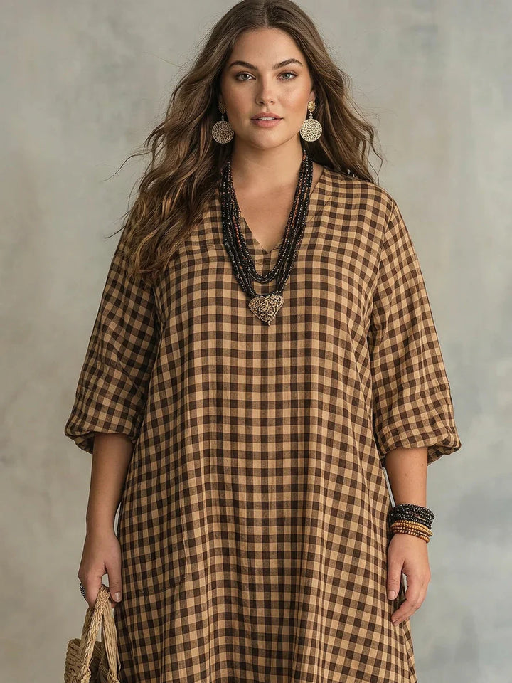 Mila | Vestito Maxi a Quadri