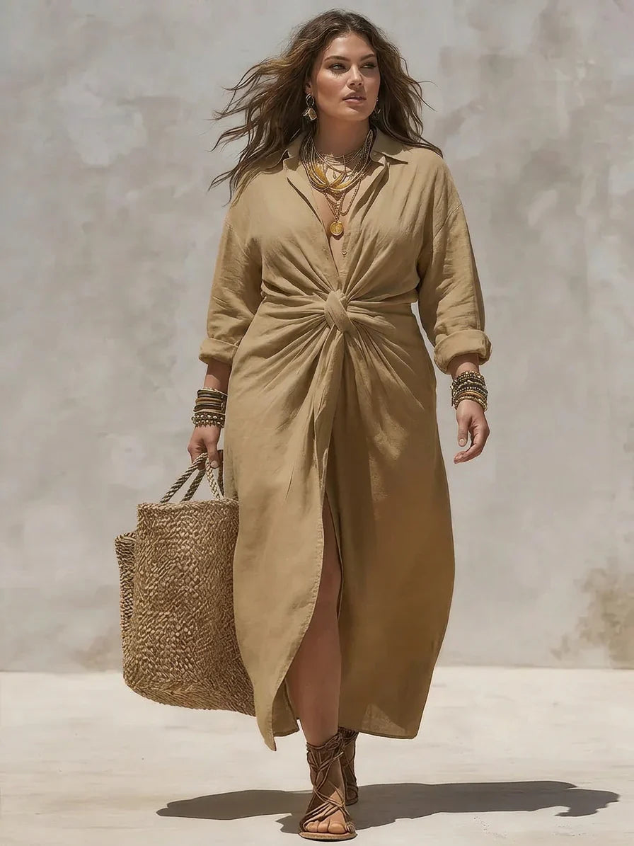 Aria | Vestito Maxi con Nodo