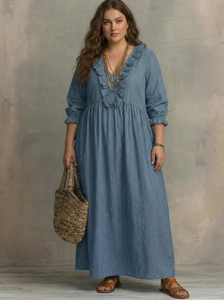 Elowen | Abito Maxi Boho a Maniche Lunghe