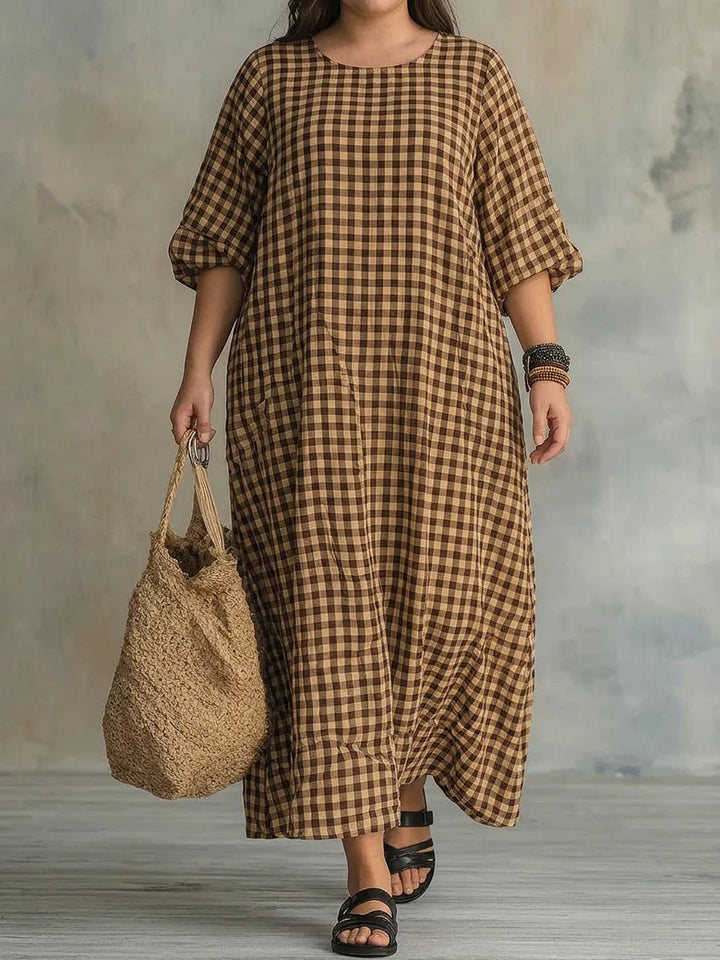 Mila | Vestito Maxi a Quadri