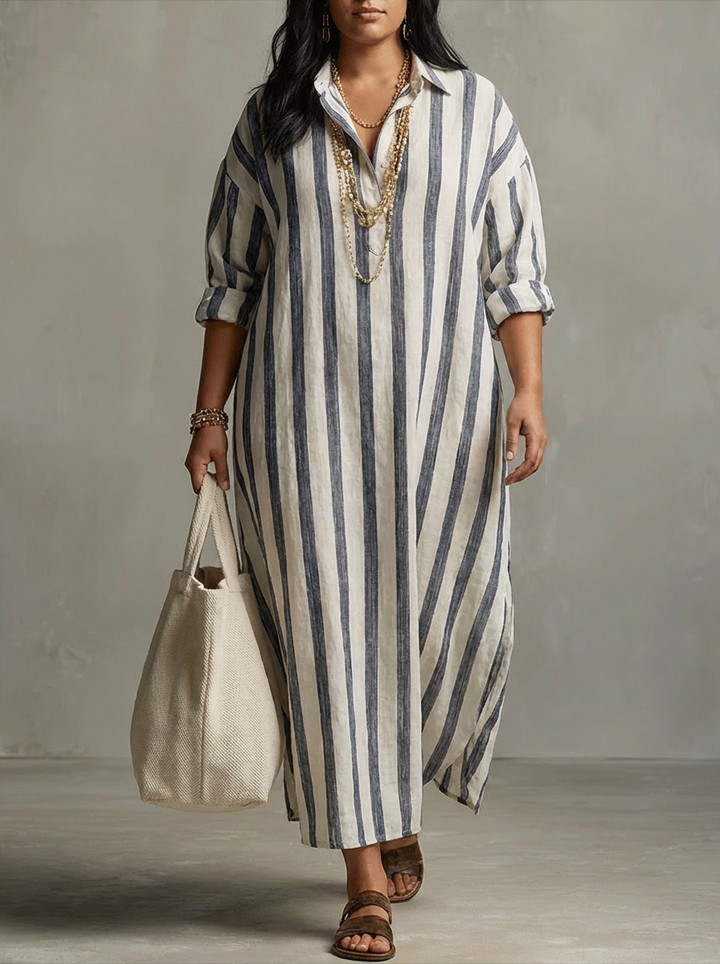 Liora | Abito Maxi Oversized a Righe
